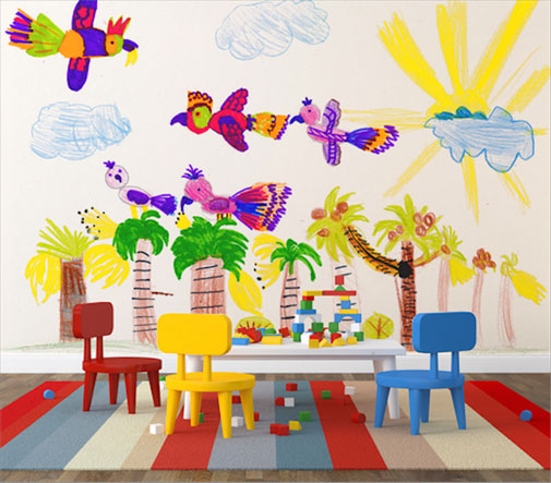 kids-art-into-wall-mural